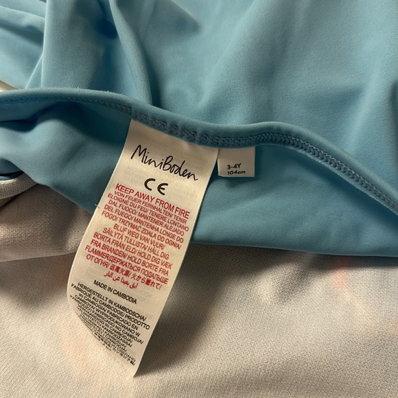 Mini Boden Unicorn One Piece Halter Swim Suit 3/4 - Picture 5 of 5